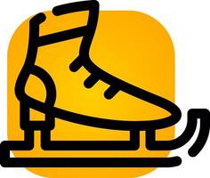 Ice Skates Creative Icon Design vector