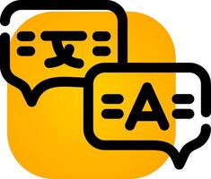 Language Creative Icon Design vector