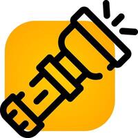 Flashlight Creative Icon Design vector