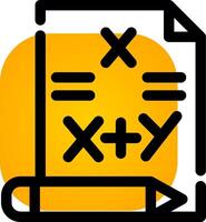 Maths Creative Icon Design vector