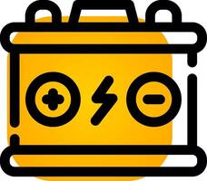 Car Battery Creative Icon Design vector