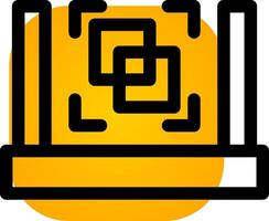 3D Scanner Creative Icon Design vector