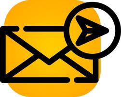 Send Mail Creative Icon Design vector