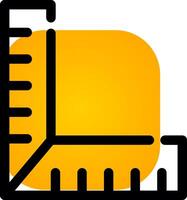 Ruler Creative Icon Design vector