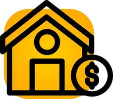 House Sale Creative Icon Design vector