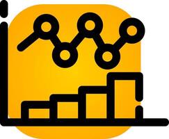 Bar Chart Creative Icon Design vector