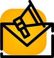 Email Marketing Creative Icon Design vector