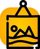 Frame Creative Icon Design vector