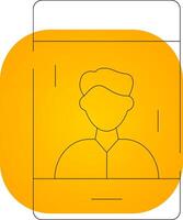 Influencer Male Creative Icon Design vector