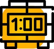 diseño de icono creativo de reloj digital vector