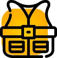 Fishing Vest Creative Icon Design vector