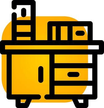 diseño de icono creativo de mesita de noche vector