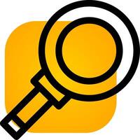 Magnifying Creative Icon Design vector
