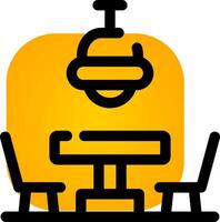 Dining Table Creative Icon Design vector