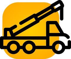 Crane Truck Creative Icon Design vector