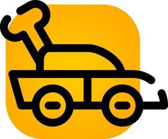 Car Toy Creative Icon Design vector