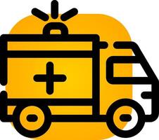 Ambulance Creative Icon Design vector