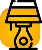 Table Lamp Creative Icon Design vector