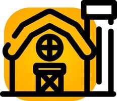 Farm House Creative Icon Design vector