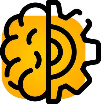 Deep Learning Creative Icon Design vector