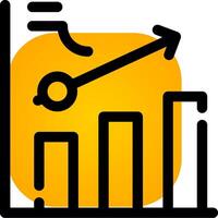 Clustered Bar Creative Icon Design vector