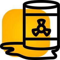 Toxic Waste Creative Icon Design vector