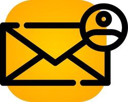 Contact Email Creative Icon Design vector