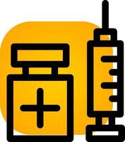 Vaccination Creative Icon Design vector