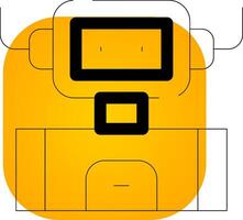 Industrial Robot Creative Icon Design vector