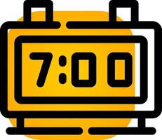 Digital Clock Creative Icon Design vector