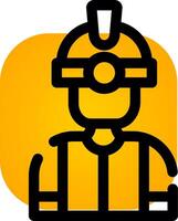Worker Creative Icon Design vector