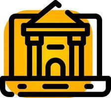 Online University Creative Icon Design vector