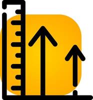 Height Creative Icon Design vector