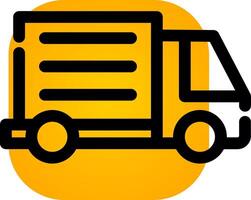 Delivery Truck Creative Icon Design vector