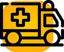 Ambulance Creative Icon Design vector