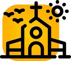 diseño de icono creativo de iglesia vector