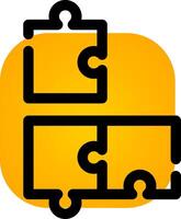 Puzzle Creative Icon Design vector