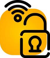 Padlock Creative Icon Design vector