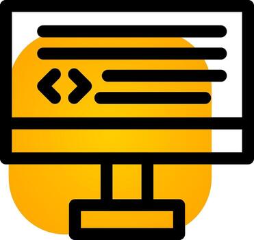 diseño de icono creativo de codificación vector
