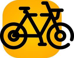 diseño de icono creativo de bicicleta vector