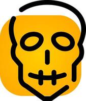 diseño de icono creativo de calavera vector