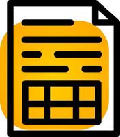 Spreadsheet Creative Icon Design vector