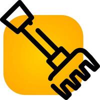 Rake Creative Icon Design vector