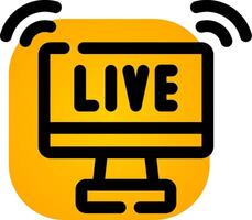 Live Streaming Creative Icon Design vector