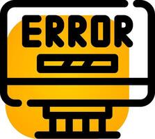 diseño de icono creativo de error vector