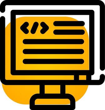 diseño de icono creativo de código vector