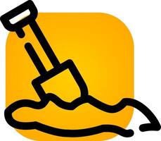 Digging Creative Icon Design vector