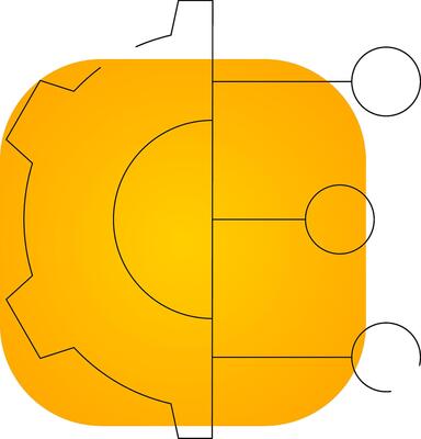 Digital Technology Creative Icon Design