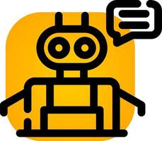 Chatbot Creative Icon Design vector