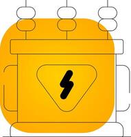 Power Transformer Creative Icon Design vector